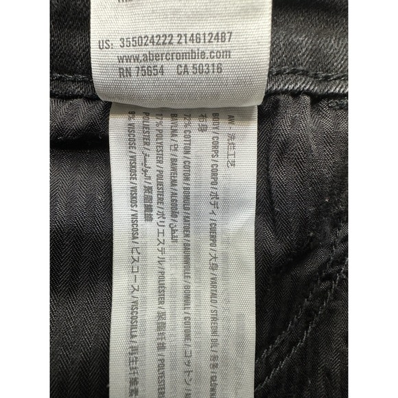 Hollister Jeans Womens 5R Black Denim Flare Stretch Y2K Style Normcore Ladies - Picture 3 of 12